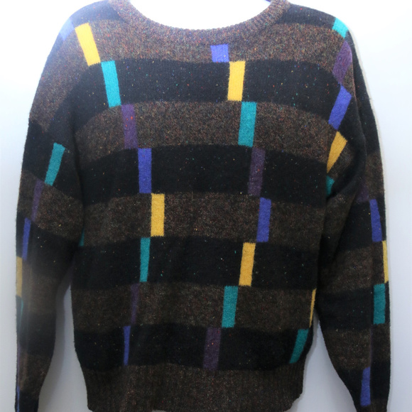 90's Vintage "BILL DITFORT DESIGNS" Wool Sweater - Picture 1 of 5